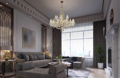 Kristall Kronleuchter für Wohnzimmer im modernen Stil AL036