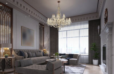 Living room in modern style Crystal Chandelier AL036