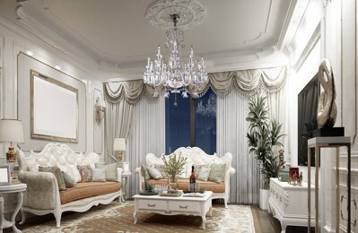 Luxuriöser Kristallkronleuchter für das Wohnzimmer im Schlossstil EL67212+319LPN