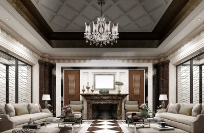 Luxuriöser Kronleuchter für das Wohnzimmer im Glamour-Stil EL679809T