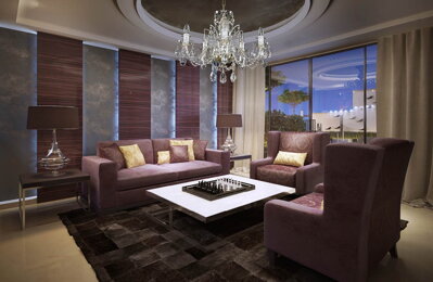 Living room in provance style crystal chandelier L16057CE