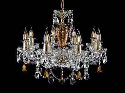 Crystal chandelier EL1098201-2BELLS PB