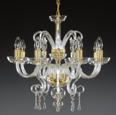 Clear Glass Chandelier AL059