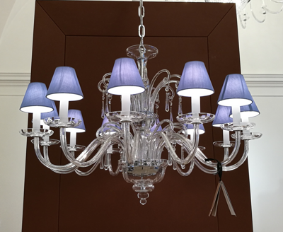 Glas Kronleuchter glatt PAS521900012RYsirm*