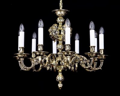 Brass chandelier L391