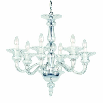 Glas Kronleuchter glatt Odetta 6 Ni