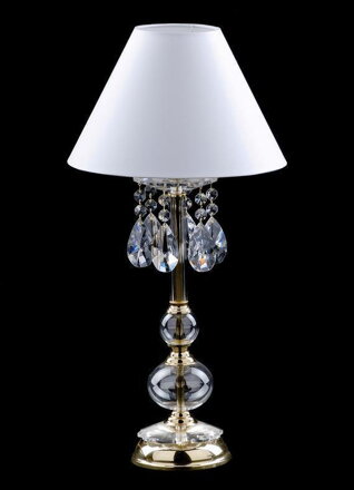 Tischlampe mit Kristallfuß AS155