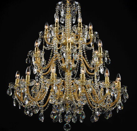Kronleuchter Gold Antik LLCH24-COATED-CRYSTAL-D