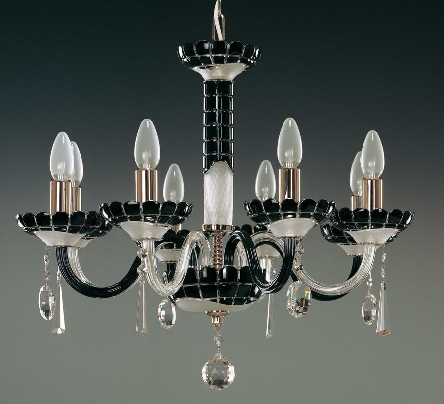 Glass chandelier EL613818