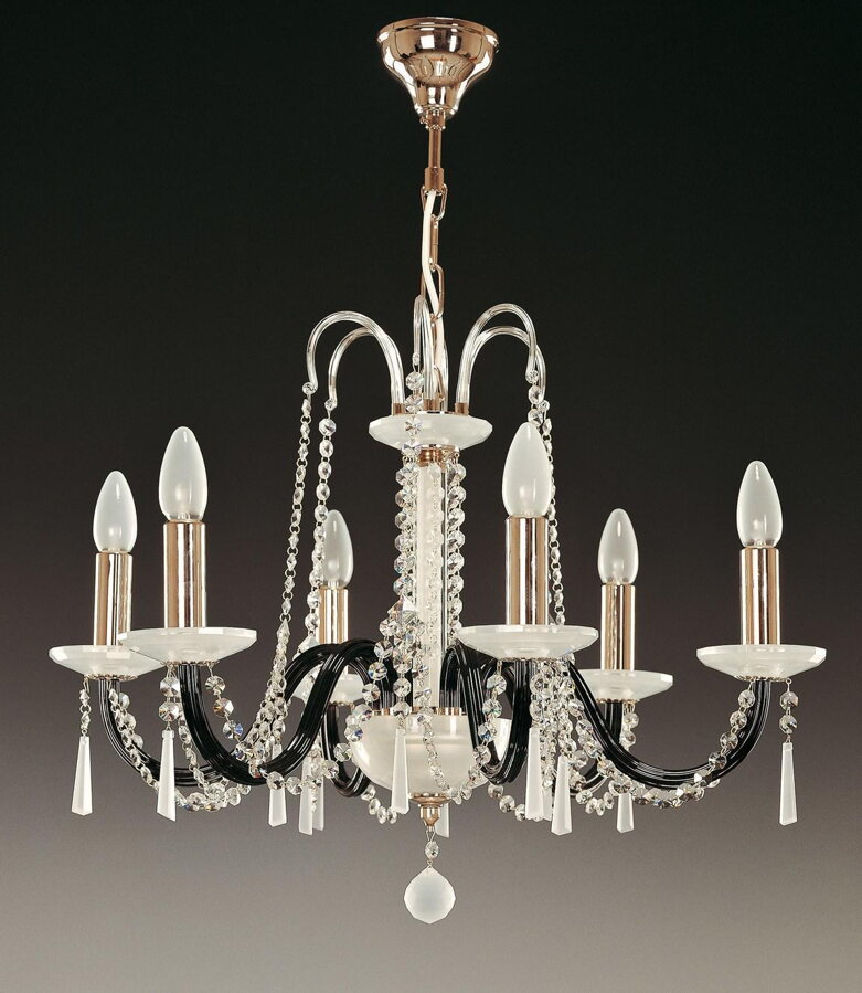 Glass chandelier EL210603Mat