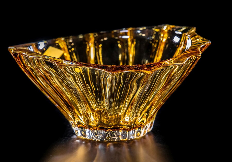 Стеклянная чаша желтого цвета BF6KG02220