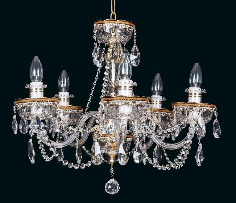 Cut glass crystal chandelier EL645502